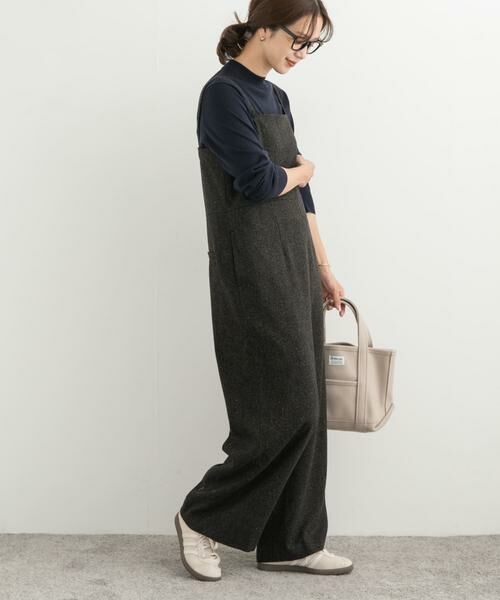 URBAN RESEARCH DOORS / アーバンリサーチ ドアーズ サロペット・オールインワン | ネップツイードサロペット | 詳細17