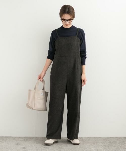 URBAN RESEARCH DOORS / アーバンリサーチ ドアーズ サロペット・オールインワン | ネップツイードサロペット | 詳細20