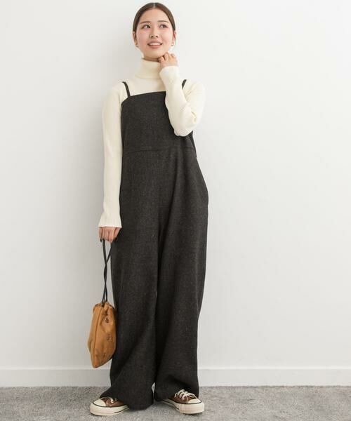 URBAN RESEARCH DOORS / アーバンリサーチ ドアーズ サロペット・オールインワン | ネップツイードサロペット | 詳細3