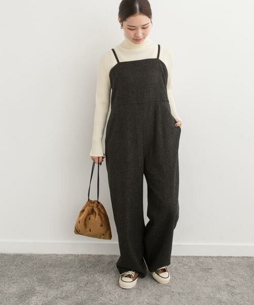 URBAN RESEARCH DOORS / アーバンリサーチ ドアーズ サロペット・オールインワン | ネップツイードサロペット | 詳細4