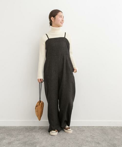 URBAN RESEARCH DOORS / アーバンリサーチ ドアーズ サロペット・オールインワン | ネップツイードサロペット | 詳細6