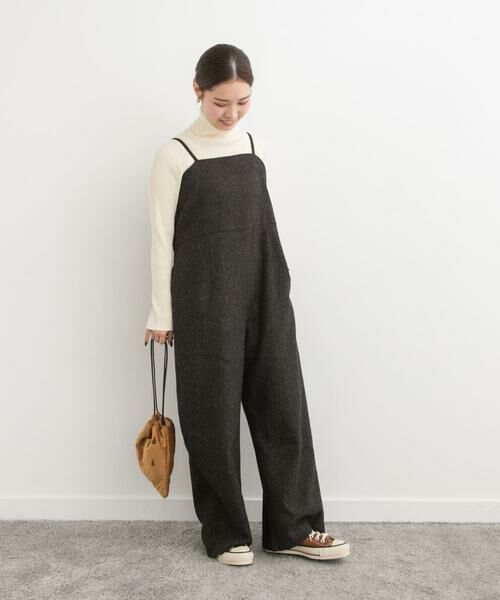 URBAN RESEARCH DOORS / アーバンリサーチ ドアーズ サロペット・オールインワン | ネップツイードサロペット | 詳細7