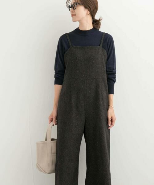 URBAN RESEARCH DOORS / アーバンリサーチ ドアーズ サロペット・オールインワン | ネップツイードサロペット | 詳細9
