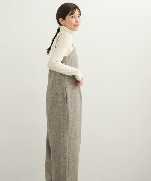 URBAN RESEARCH DOORS / アーバンリサーチ ドアーズ サロペット・オールインワン | ネップツイードサロペット | 詳細24