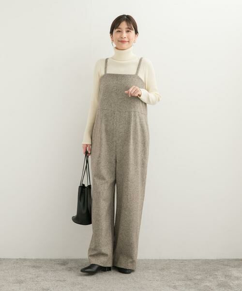 URBAN RESEARCH DOORS / アーバンリサーチ ドアーズ サロペット・オールインワン | ネップツイードサロペット | 詳細25