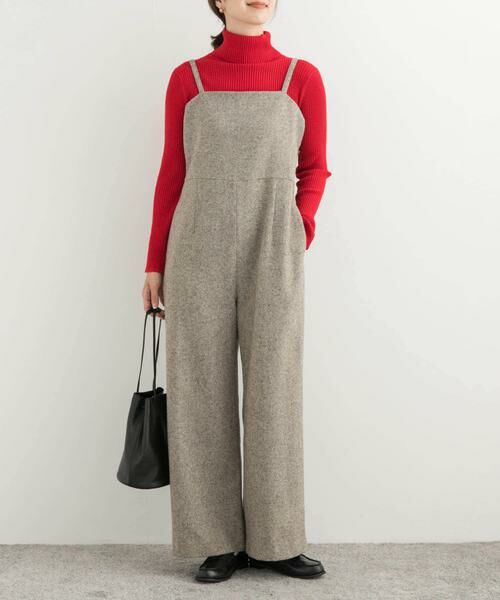 URBAN RESEARCH DOORS / アーバンリサーチ ドアーズ サロペット・オールインワン | ネップツイードサロペット | 詳細27