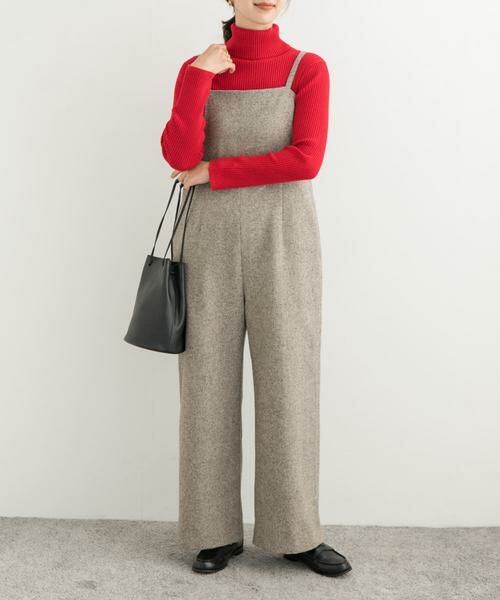 URBAN RESEARCH DOORS / アーバンリサーチ ドアーズ サロペット・オールインワン | ネップツイードサロペット | 詳細28