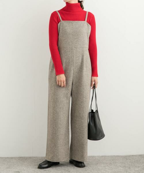 URBAN RESEARCH DOORS / アーバンリサーチ ドアーズ サロペット・オールインワン | ネップツイードサロペット | 詳細29