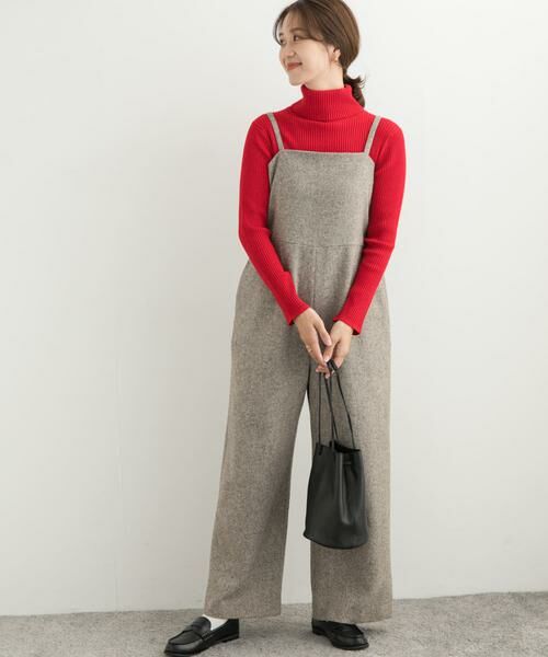 URBAN RESEARCH DOORS / アーバンリサーチ ドアーズ サロペット・オールインワン | ネップツイードサロペット | 詳細30