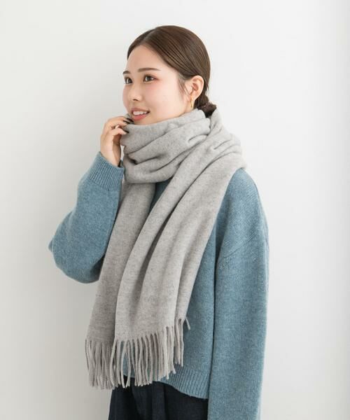 URBAN RESEARCH DOORS / アーバンリサーチ ドアーズ マフラー・ショール・スヌード・ストール | なめらかプレーンストール | 詳細12
