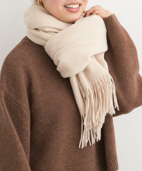 URBAN RESEARCH DOORS / アーバンリサーチ ドアーズ マフラー・ショール・スヌード・ストール | なめらかプレーンストール | 詳細15