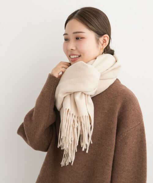 URBAN RESEARCH DOORS / アーバンリサーチ ドアーズ マフラー・ショール・スヌード・ストール | なめらかプレーンストール | 詳細16