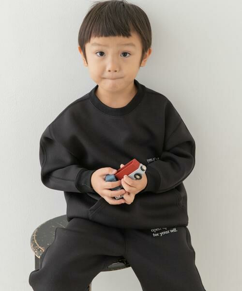 URBAN RESEARCH DOORS / アーバンリサーチ ドアーズ トップス | 『セットアップ対応』ダンボールニット切替プルオーバー(KIDS) | 詳細13