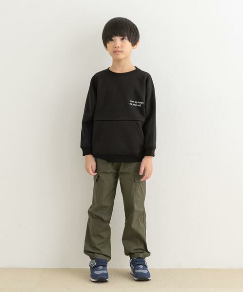 URBAN RESEARCH DOORS / アーバンリサーチ ドアーズ トップス | 『セットアップ対応』ダンボールニット切替プルオーバー(KIDS) | 詳細4