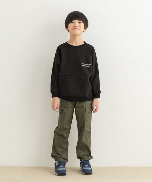 URBAN RESEARCH DOORS / アーバンリサーチ ドアーズ トップス | 『セットアップ対応』ダンボールニット切替プルオーバー(KIDS) | 詳細5