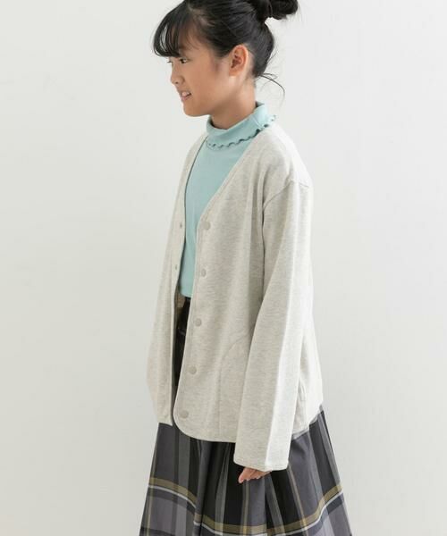 URBAN RESEARCH DOORS / アーバンリサーチ ドアーズ トップス | 裏毛Vネックカーディガン(KIDS) | 詳細1