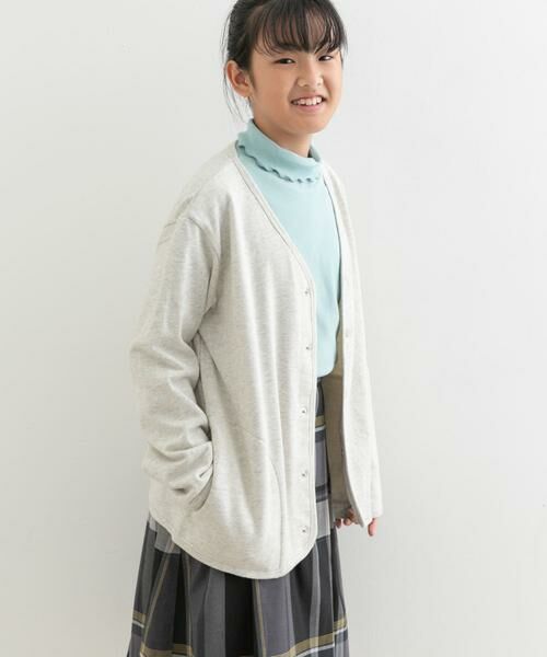 URBAN RESEARCH DOORS / アーバンリサーチ ドアーズ トップス | 裏毛Vネックカーディガン(KIDS) | 詳細2