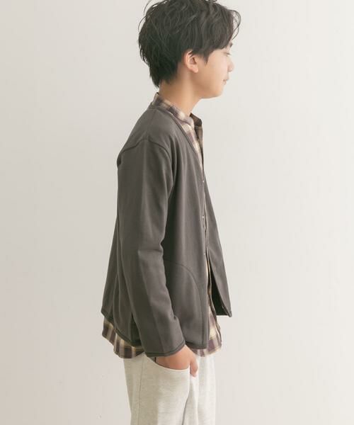 URBAN RESEARCH DOORS / アーバンリサーチ ドアーズ トップス | 裏毛Vネックカーディガン(KIDS) | 詳細13