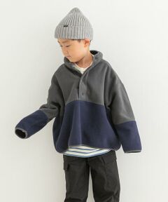 URBAN RESEARCH DOORS / アーバンリサーチ ドアーズ トップス | 『洗濯可』フリースバイカラープルオーバー(KIDS)