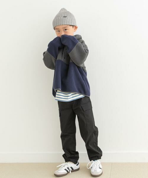 URBAN RESEARCH DOORS / アーバンリサーチ ドアーズ トップス | 『洗濯可』フリースバイカラープルオーバー(KIDS) | 詳細14