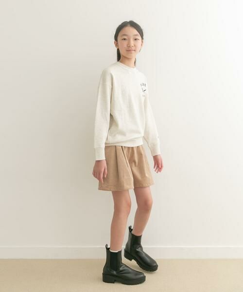 URBAN RESEARCH DOORS / アーバンリサーチ ドアーズ パンツ | 『WEB/一部店舗限定サイズ』コーデュロイWタックキュロット(KIDS) | 詳細7