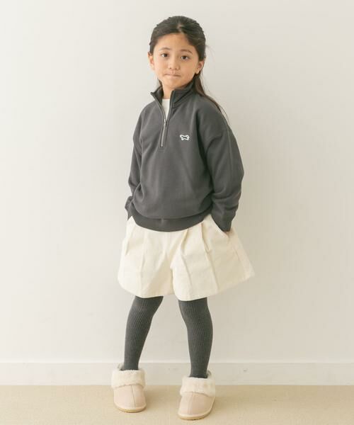 URBAN RESEARCH DOORS / アーバンリサーチ ドアーズ パンツ | 『WEB/一部店舗限定サイズ』コーデュロイWタックキュロット(KIDS) | 詳細19