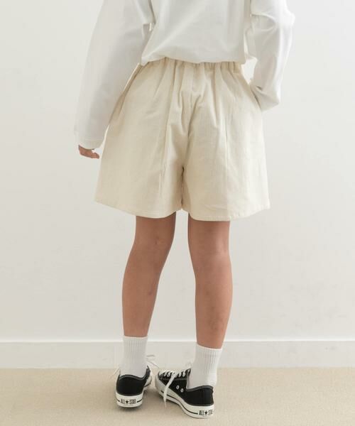 URBAN RESEARCH DOORS / アーバンリサーチ ドアーズ パンツ | 『WEB/一部店舗限定サイズ』コーデュロイWタックキュロット(KIDS) | 詳細22