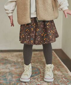 URBAN RESEARCH DOORS / アーバンリサーチ ドアーズ パンツ | 花柄コーデュロイフレアキュロット(KIDS)