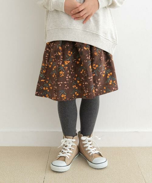 URBAN RESEARCH DOORS / アーバンリサーチ ドアーズ パンツ | 花柄コーデュロイフレアキュロット(KIDS) | 詳細2