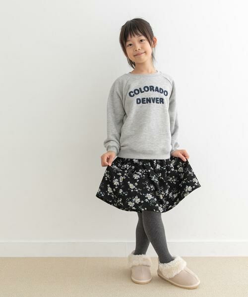 URBAN RESEARCH DOORS / アーバンリサーチ ドアーズ パンツ | 花柄コーデュロイフレアキュロット(KIDS) | 詳細24