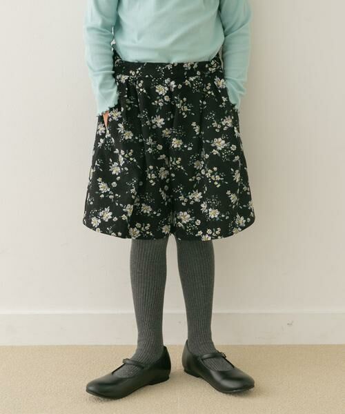 URBAN RESEARCH DOORS / アーバンリサーチ ドアーズ パンツ | 花柄コーデュロイフレアキュロット(KIDS) | 詳細16