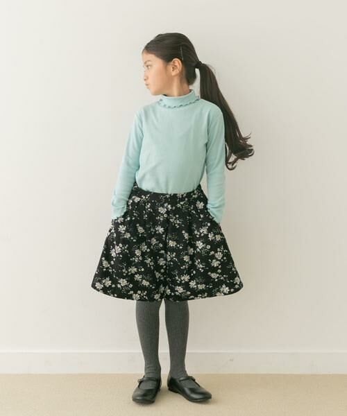 URBAN RESEARCH DOORS / アーバンリサーチ ドアーズ パンツ | 花柄コーデュロイフレアキュロット(KIDS) | 詳細17