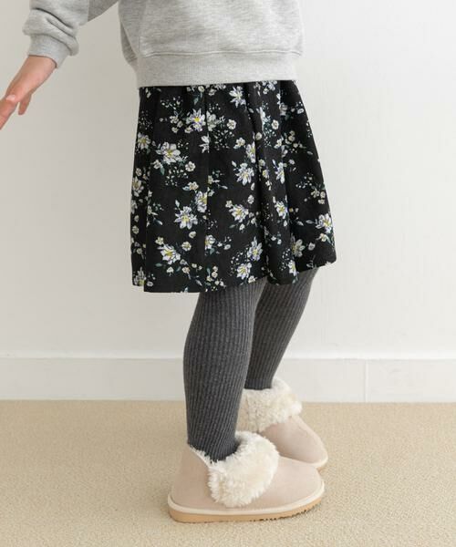 URBAN RESEARCH DOORS / アーバンリサーチ ドアーズ パンツ | 花柄コーデュロイフレアキュロット(KIDS) | 詳細22
