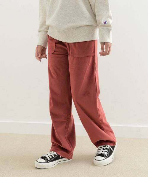 URBAN RESEARCH DOORS / アーバンリサーチ ドアーズ パンツ | 『WEB/一部店舗限定サイズ』ベロアイージーパンツ(KIDS) | 詳細2