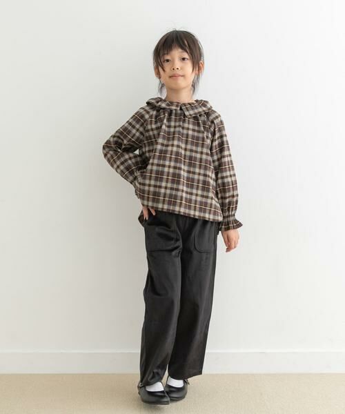 URBAN RESEARCH DOORS / アーバンリサーチ ドアーズ パンツ | 『WEB/一部店舗限定サイズ』ベロアイージーパンツ(KIDS) | 詳細27