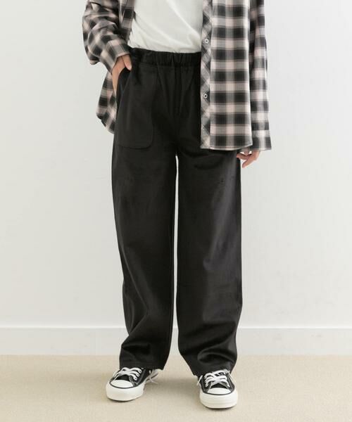 URBAN RESEARCH DOORS / アーバンリサーチ ドアーズ パンツ | 『WEB/一部店舗限定サイズ』ベロアイージーパンツ(KIDS) | 詳細20