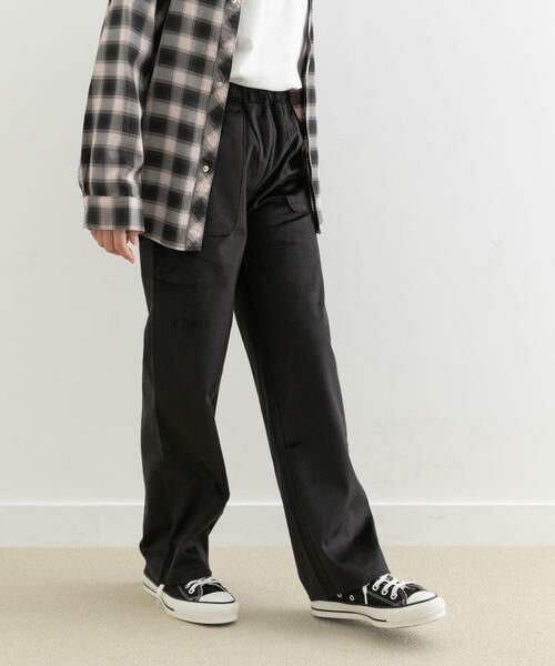 URBAN RESEARCH DOORS / アーバンリサーチ ドアーズ パンツ | 『WEB/一部店舗限定サイズ』ベロアイージーパンツ(KIDS) | 詳細21