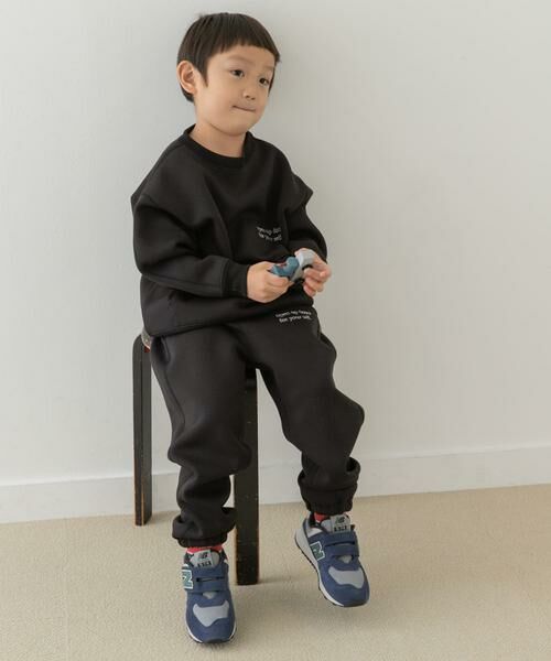 URBAN RESEARCH DOORS / アーバンリサーチ ドアーズ パンツ | 『セットアップ対応』ダンボールニットスウェットパンツ(KIDS) | 詳細9