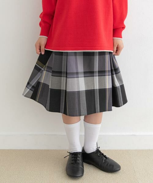 URBAN RESEARCH DOORS/アーバンリサーチ ドアーズ 『親子リンク』カラーチェックスカート(KIDS) ブラック 120 URBAN RESEARCH DOORS/アーバンリサーチ ドアーズ 『親子リンク』カラーチェックスカート(KIDS) ブラック 120