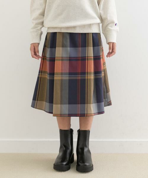 URBAN RESEARCH DOORS / アーバンリサーチ ドアーズ パンツ | 『親子リンク』カラーチェックスカート(KIDS) | 詳細11