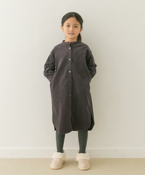 URBAN RESEARCH DOORS / アーバンリサーチ ドアーズ ワンピース | 『親子リンク』『UR TECH』コーデュロイシャツワンピース(KIDS) | 詳細12