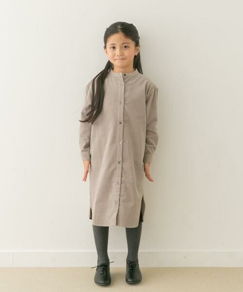 URBAN RESEARCH DOORS / アーバンリサーチ ドアーズ ワンピース | 『親子リンク』『UR TECH』コーデュロイシャツワンピース(KIDS) | 詳細24