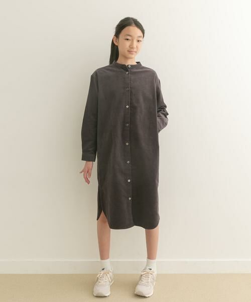 URBAN RESEARCH DOORS / アーバンリサーチ ドアーズ ワンピース | 『親子リンク』『WEB/一部店舗限定』『UR TECH』コーデュロイシャツワンピース(KIDS) | 詳細13