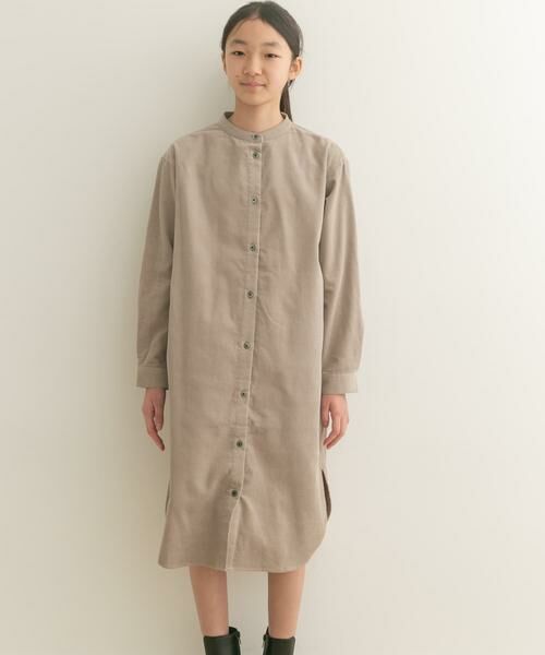 URBAN RESEARCH DOORS / アーバンリサーチ ドアーズ ワンピース | 『親子リンク』『WEB/一部店舗限定』『UR TECH』コーデュロイシャツワンピース(KIDS) | 詳細21