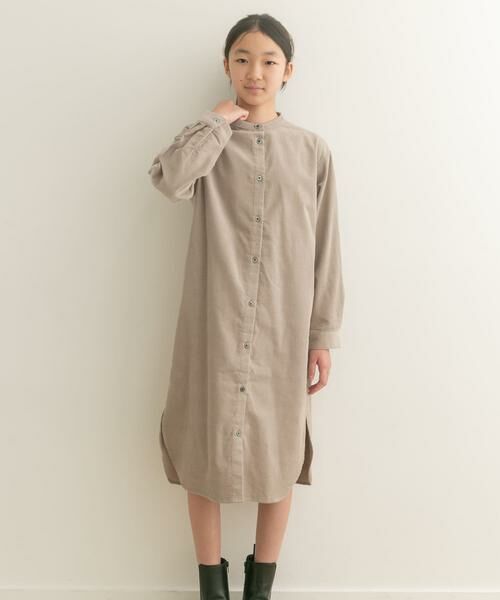 URBAN RESEARCH DOORS / アーバンリサーチ ドアーズ ワンピース | 『親子リンク』『WEB/一部店舗限定』『UR TECH』コーデュロイシャツワンピース(KIDS) | 詳細22