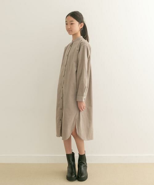 URBAN RESEARCH DOORS / アーバンリサーチ ドアーズ ワンピース | 『親子リンク』『WEB/一部店舗限定』『UR TECH』コーデュロイシャツワンピース(KIDS) | 詳細23