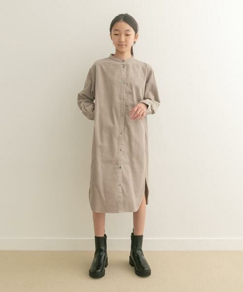 URBAN RESEARCH DOORS / アーバンリサーチ ドアーズ ワンピース | 『親子リンク』『WEB/一部店舗限定』『UR TECH』コーデュロイシャツワンピース(KIDS) | 詳細25