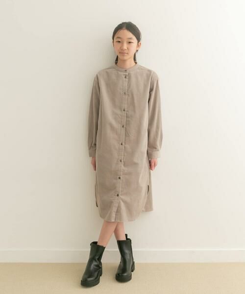 URBAN RESEARCH DOORS / アーバンリサーチ ドアーズ ワンピース | 『親子リンク』『WEB/一部店舗限定』『UR TECH』コーデュロイシャツワンピース(KIDS) | 詳細26