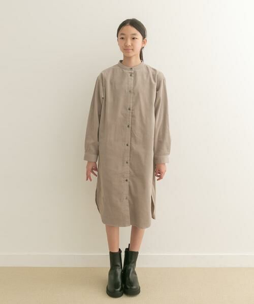 URBAN RESEARCH DOORS / アーバンリサーチ ドアーズ ワンピース | 『親子リンク』『WEB/一部店舗限定』『UR TECH』コーデュロイシャツワンピース(KIDS) | 詳細27