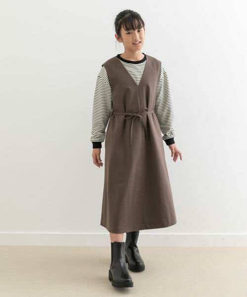 URBAN RESEARCH DOORS / アーバンリサーチ ドアーズ ワンピース | 『親子リンク』『WEB/一部店舗限定』『UR TECH』ツイルジャンパースカート(KIDS) | 詳細4